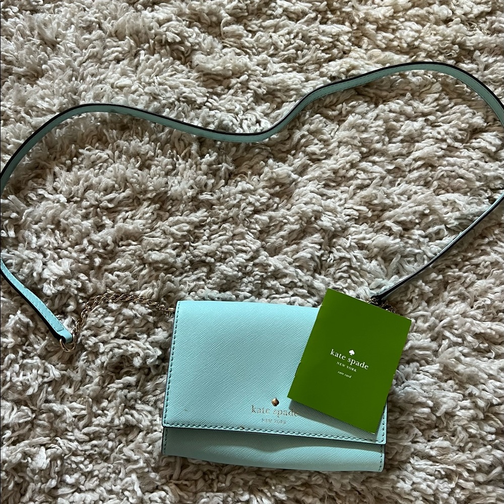 Blue Kate spade purse (never used)